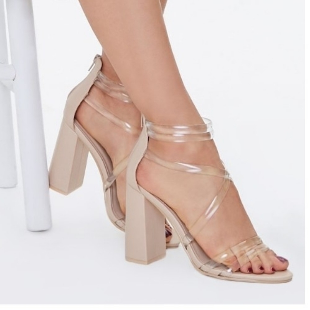 Clear Heels size 7